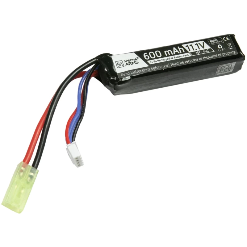 BATTERIA LIPO 11,1V 600mAh 20C PER PDW - SPECNA ARMS