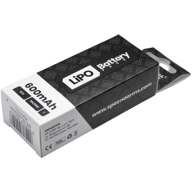 BATTERIA LIPO 11,1V 600mAh 20C PER PDW - SPECNA ARMS - immagine 2