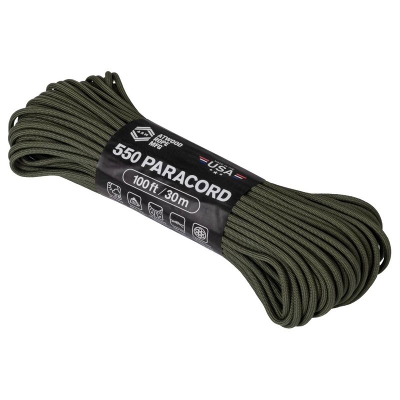 PARACORD MULTIUSO DA 30 METRI - OD GREEN - HELIKON TEX