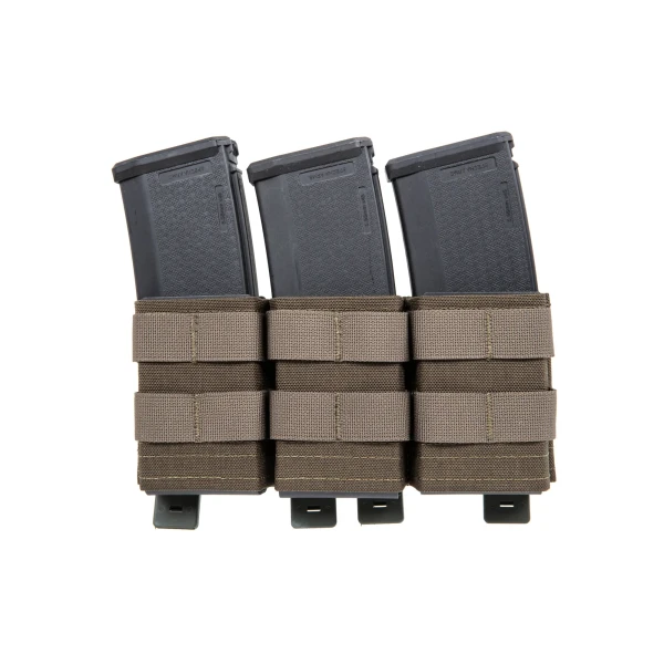 PORTA CARICATORE TRIPLO RIGIDO 5.56 - RANGER GREEN - WOSPORT