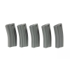 PACK 5X CARICATORE MONOFILARE M4 140 BB - GREY - SPECNA ARMS