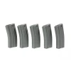 PACK 5X CARICATORE MONOFILARE M4 140 BB - GREY - SPECNA ARMS
