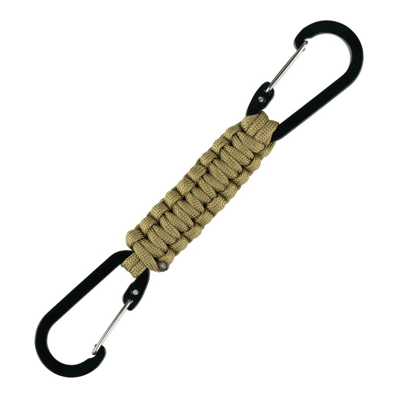 MOSCHETTONE DOPPIO CON PARACORD - COYOTE - 101 INC