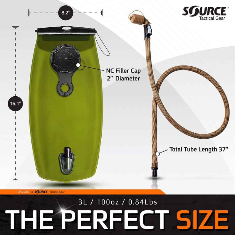 SACCA IDRO WXP 3L MILITARY BLADDER - COYOTE - SOURCE - immagine 4